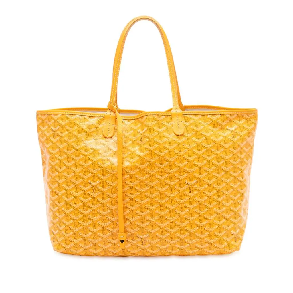 Goyard Goyardine Saint Louis PM Yellow Canvas Very good - Front View