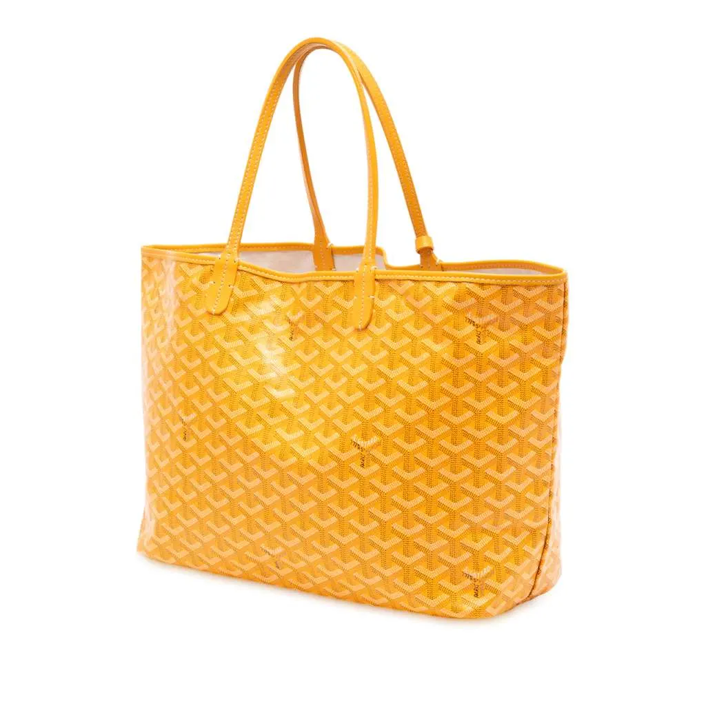 Goyard Goyardine Saint Louis PM Yellow Canvas Very good - Back View