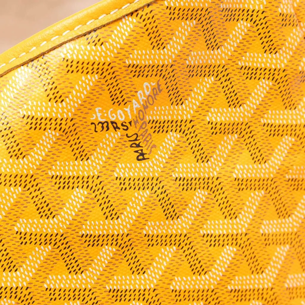 Goyard Goyardine Saint Louis PM Yellow Canvas Very good - Box View