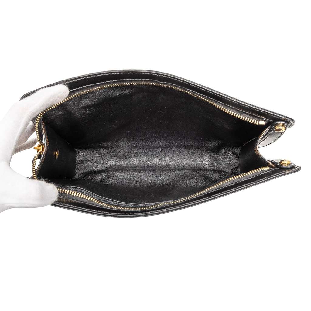 Celine Macadam Coated Canvas Clutch - 4