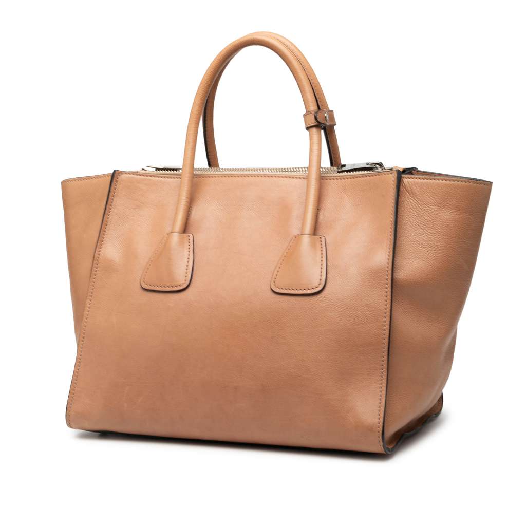 Prada Glace Calf Twin Pocket Satchel - 2