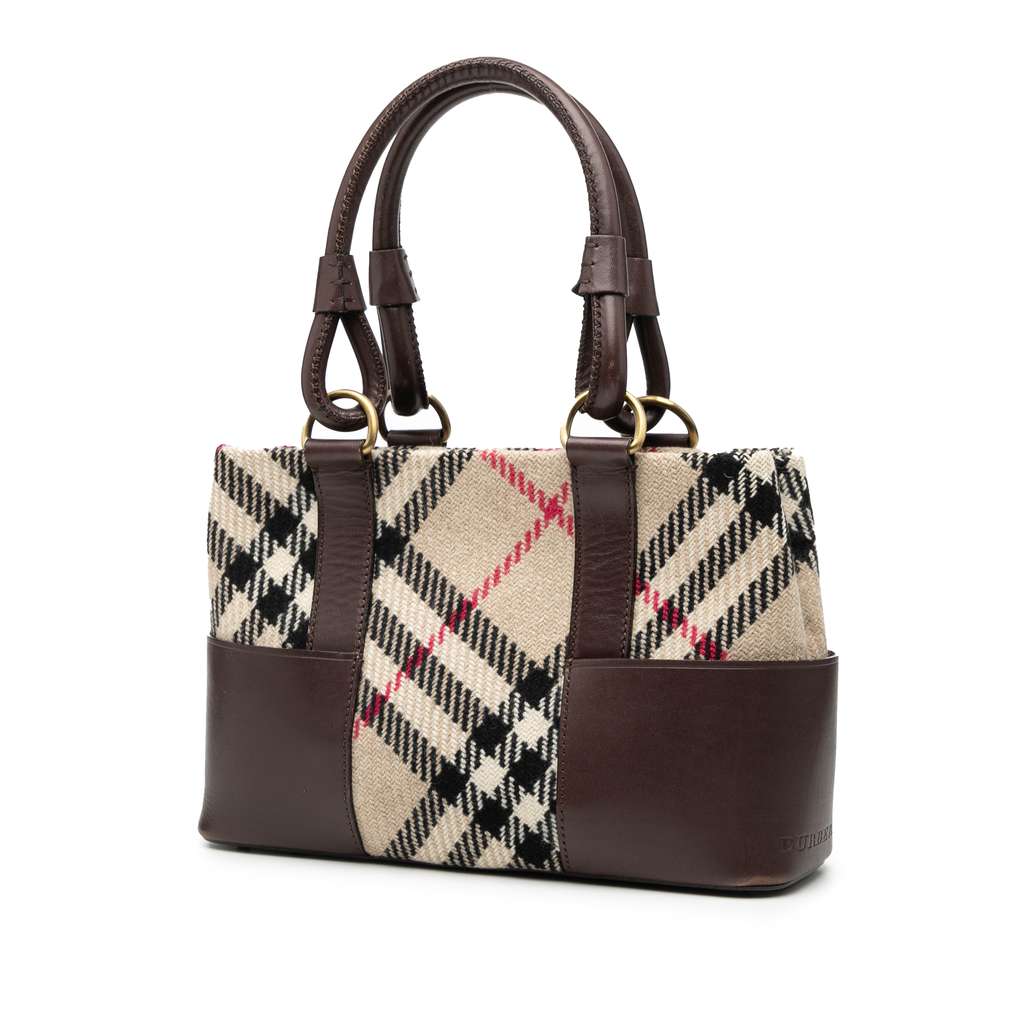 Burberry Supernova Check Wool Tote - 2
