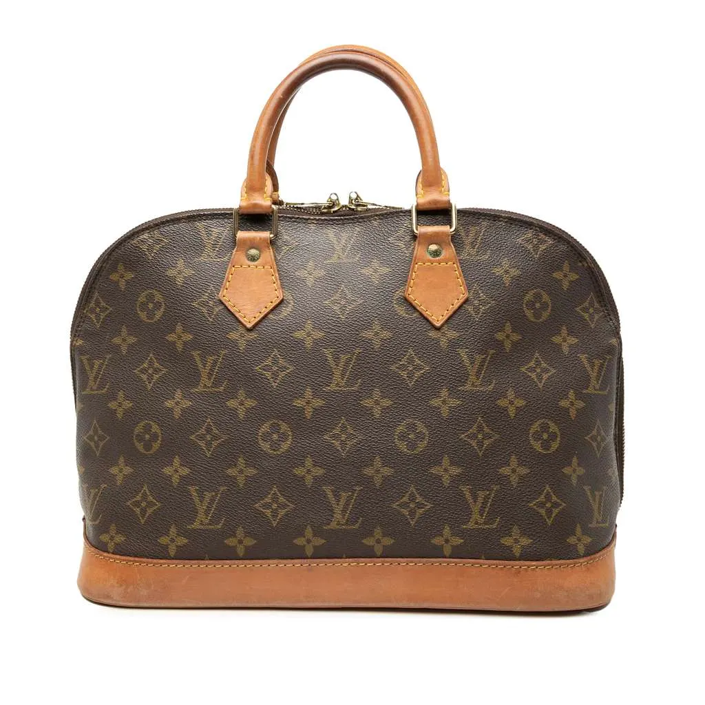 Louis Vuitton Monogram Alma PM Brown Very good - Front View