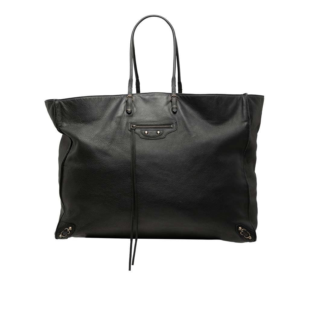 Balenciaga Leather Papier A4 Zip Around Tote
