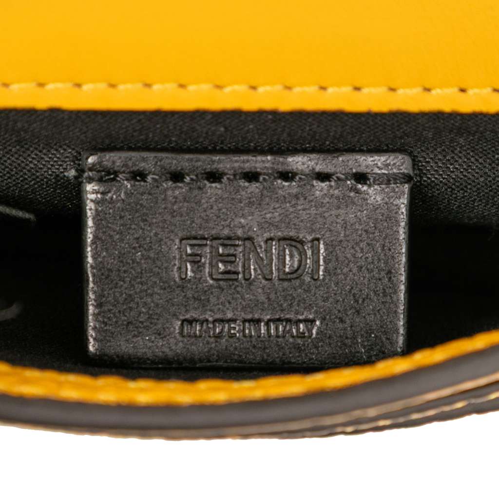 Fendi Micro Leather Flat Baguette Crossbody - 5