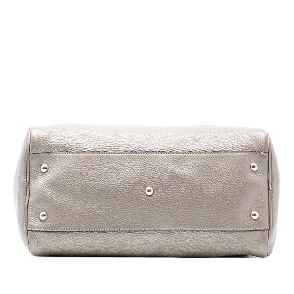 Gucci Medium Calfskin Bamboo Shopper Boston Bag - 3