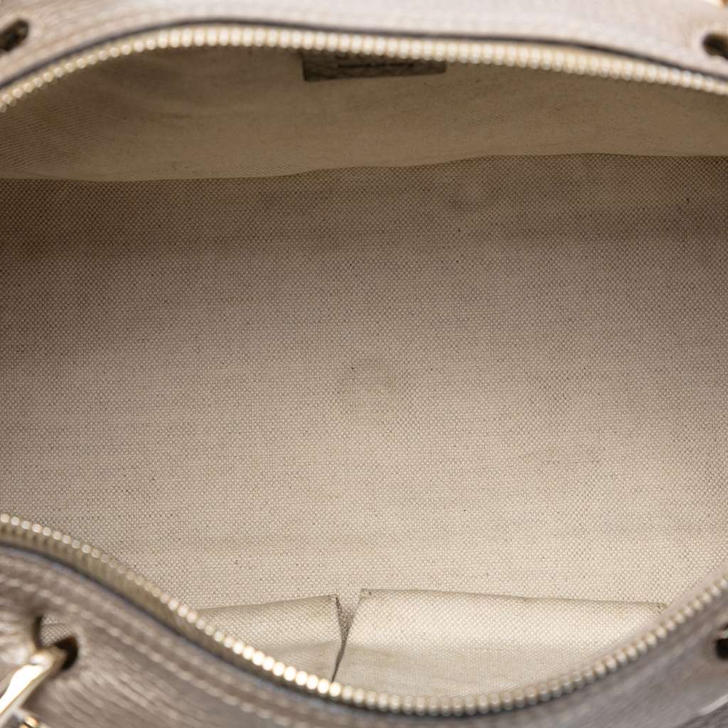 Gucci Medium Calfskin Bamboo Shopper Boston Bag - 4