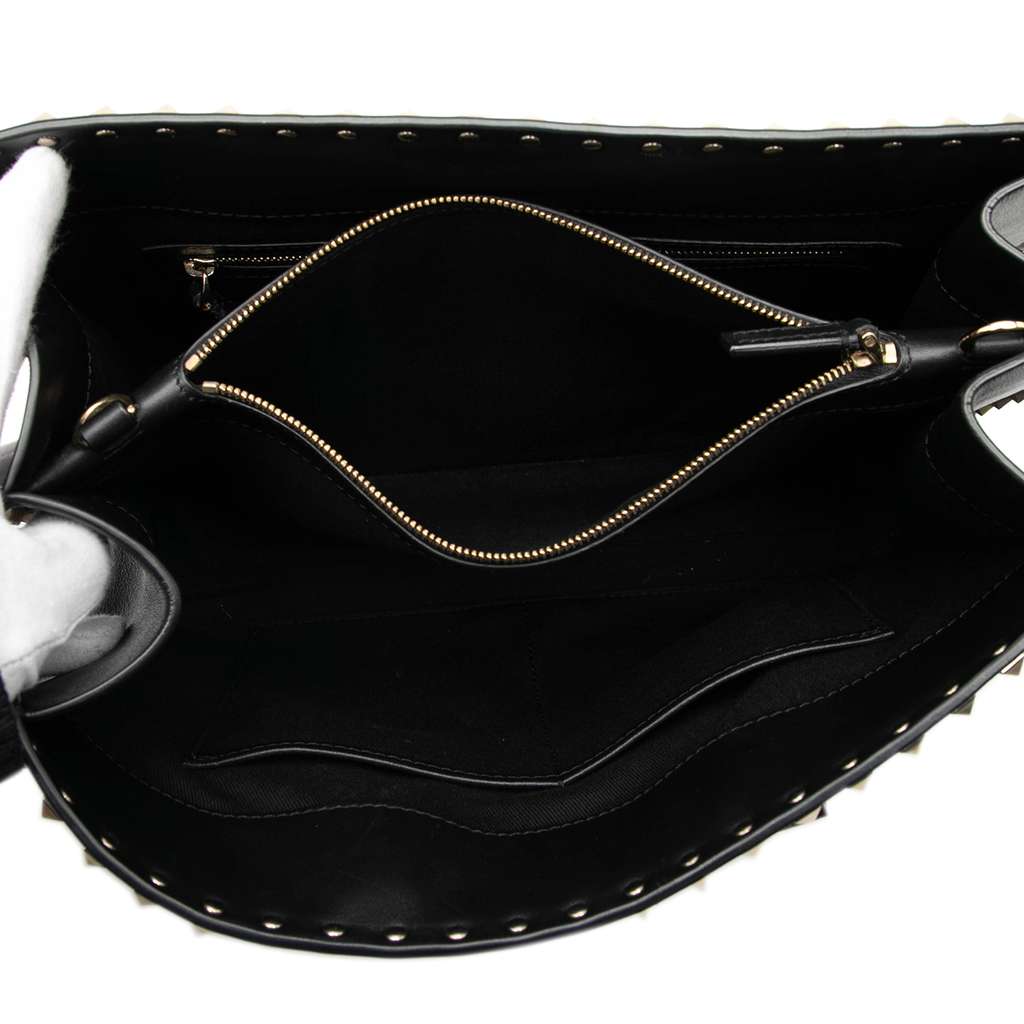 Valentino Leather Rockstud Convertible Tote - 4