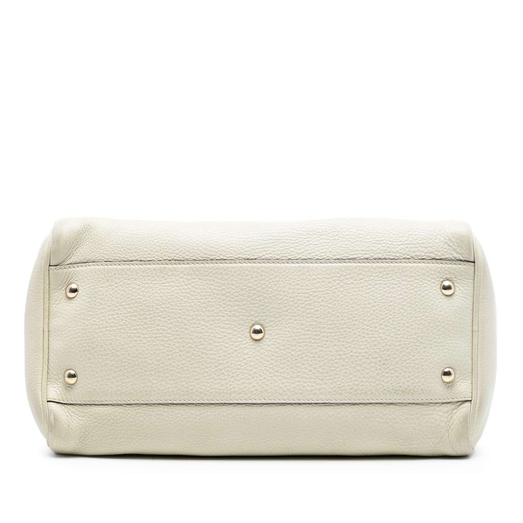 Gucci Medium Calfskin Bamboo Shopper Boston Bag - 3