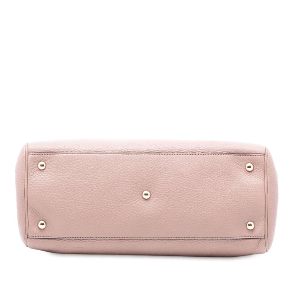 Gucci Medium Calfskin Bamboo Shopper Satchel - 3