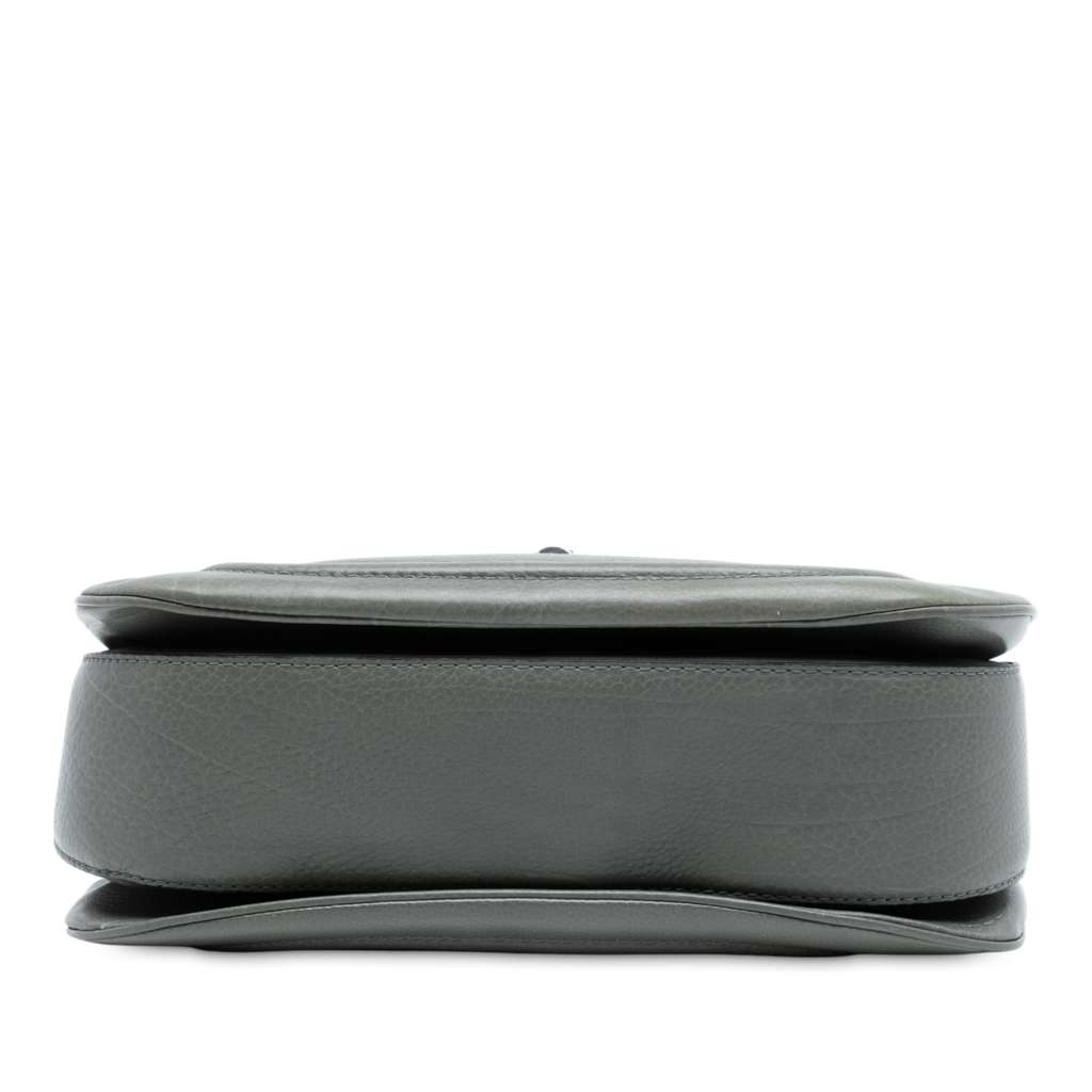 Gucci Large Pebbled Calfskin New Bamboo Top Handle Bag - 3