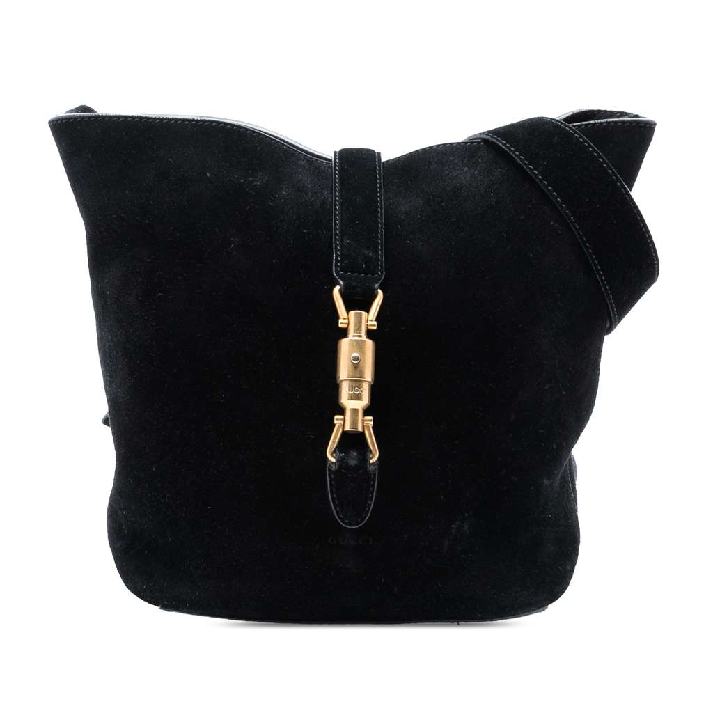 Gucci Suede Soft Jackie Bucket Bag
