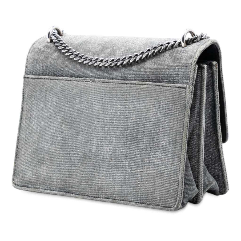 Saint Laurent Medium Denim Monogram Sunset Crossbody - 2