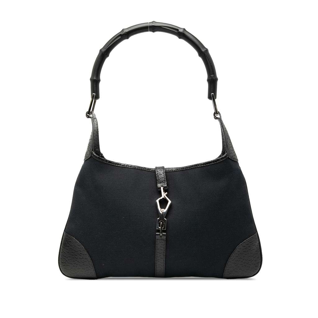 Gucci Canvas Bamboo Jackie Hobo