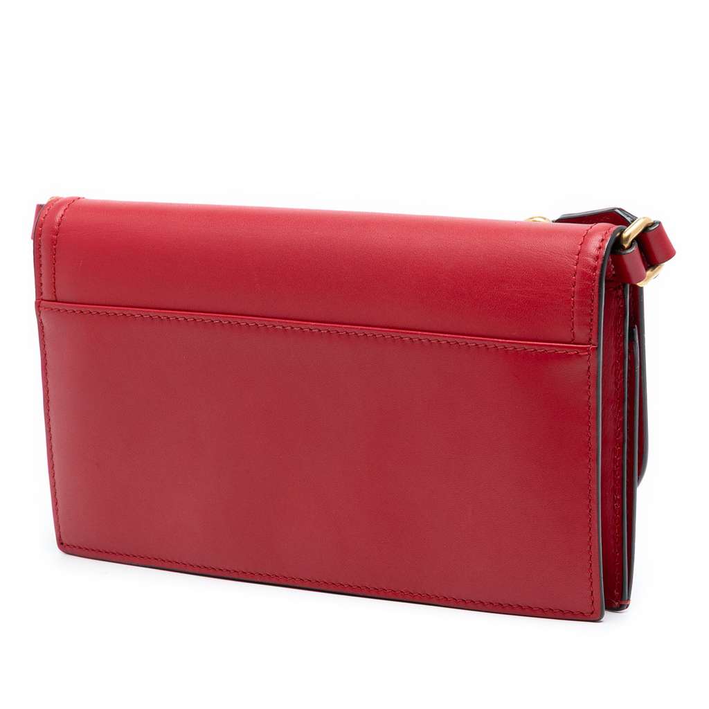 Gucci Leather Lady Web Wallet On Strap - 2