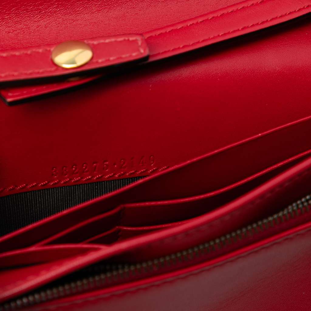 Gucci Leather Lady Web Wallet On Strap - 5