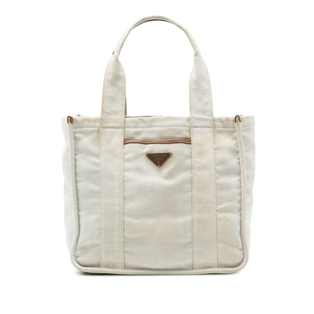 Prada Canvas Canapa Tote