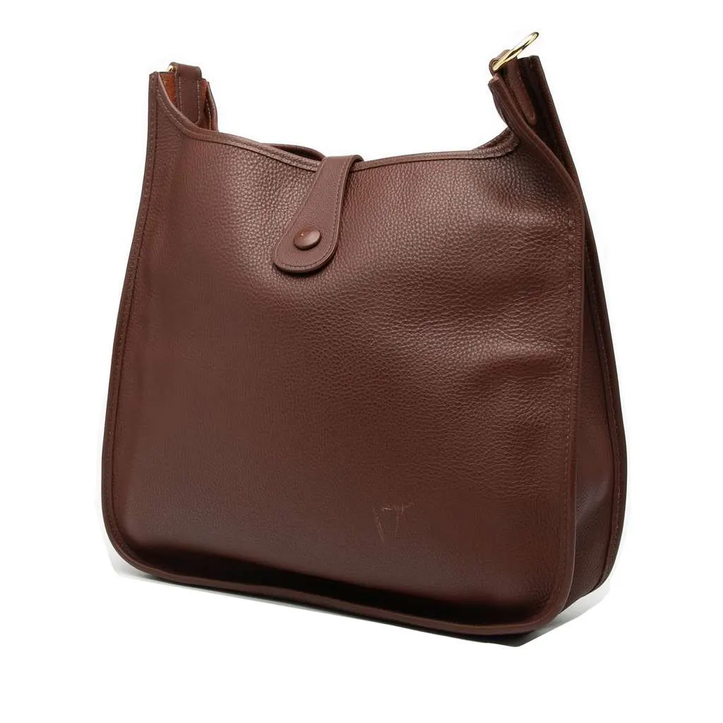 Hermès Clemence Evelyne I PM Brown Leather Very good - Back View