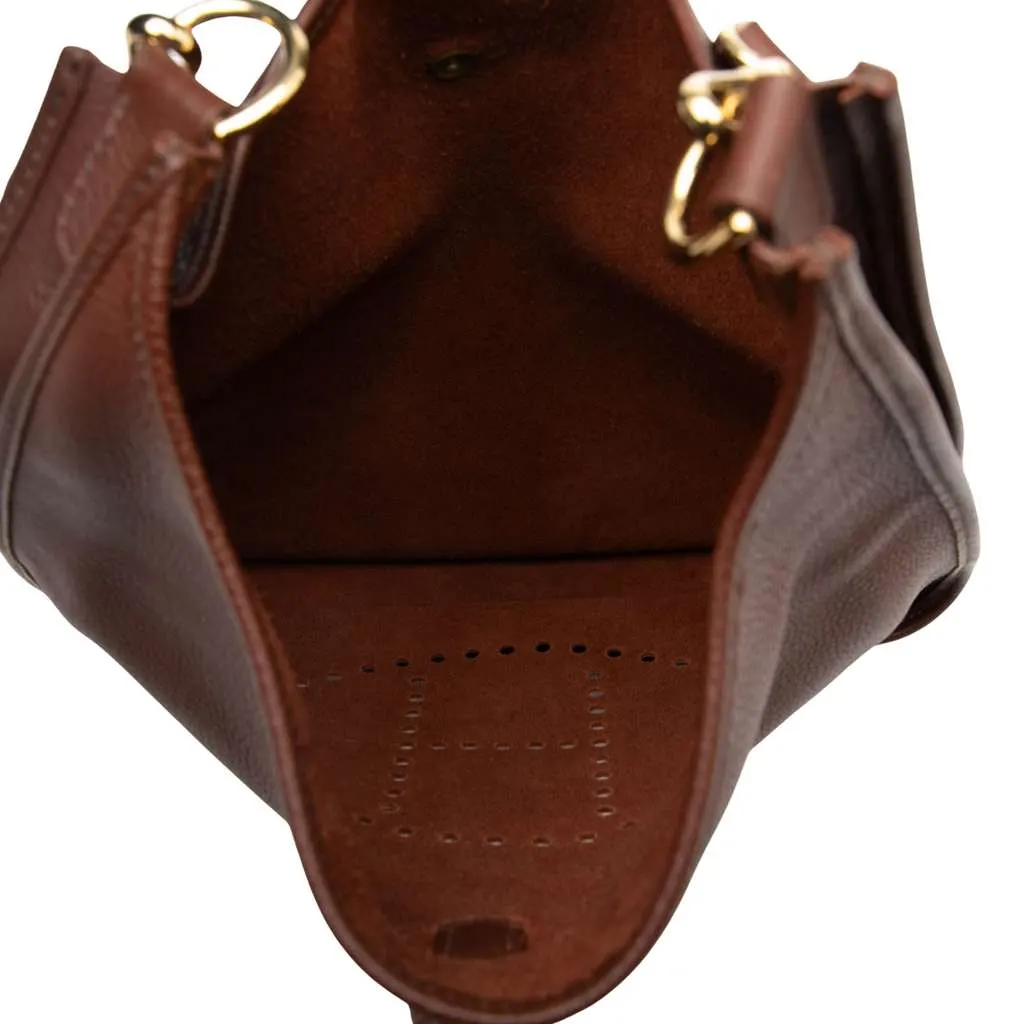 Hermès Clemence Evelyne I PM Brown Leather Very good - Model View