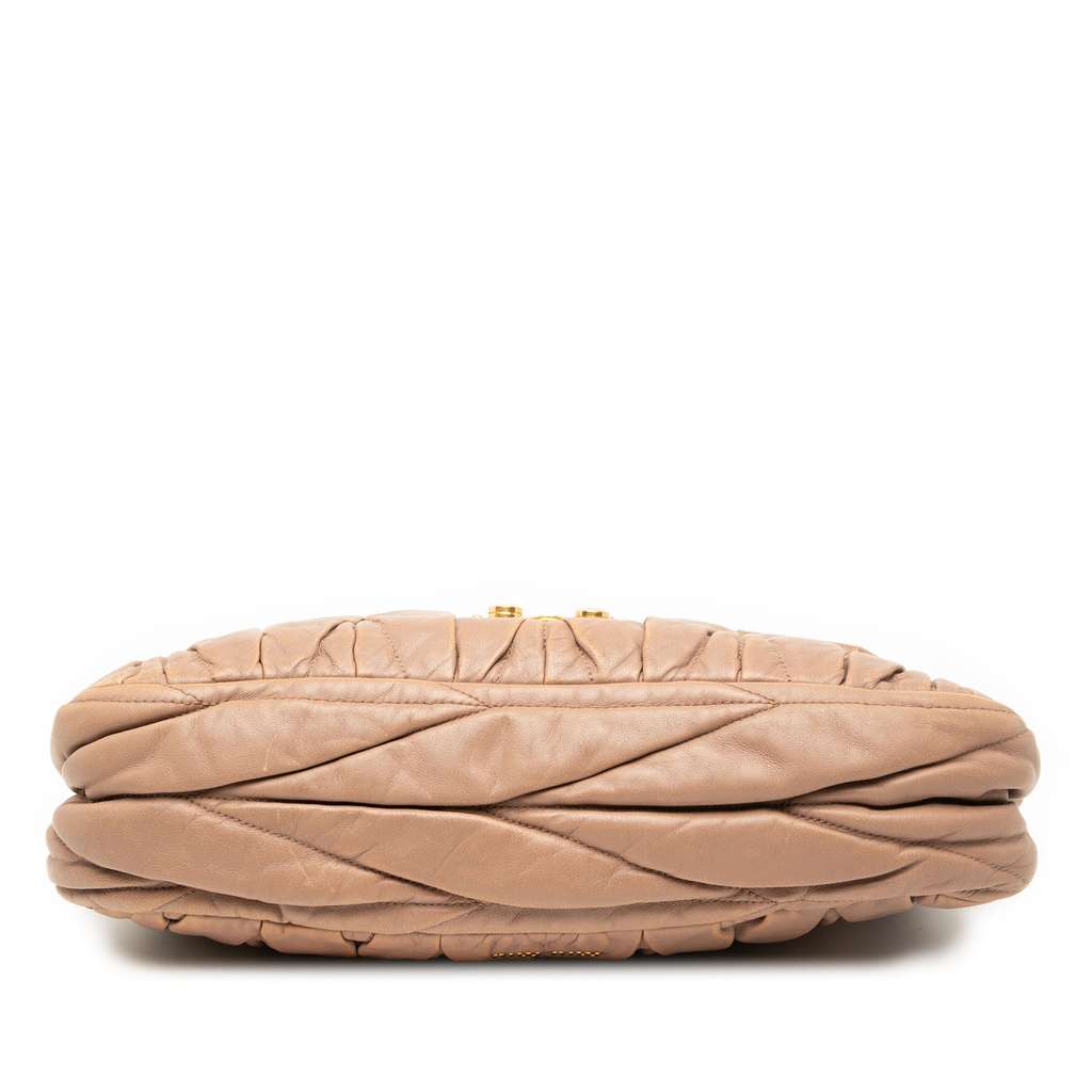 Miu Miu Matelasse Nappa Leather Chain Shoulder Bag - 3