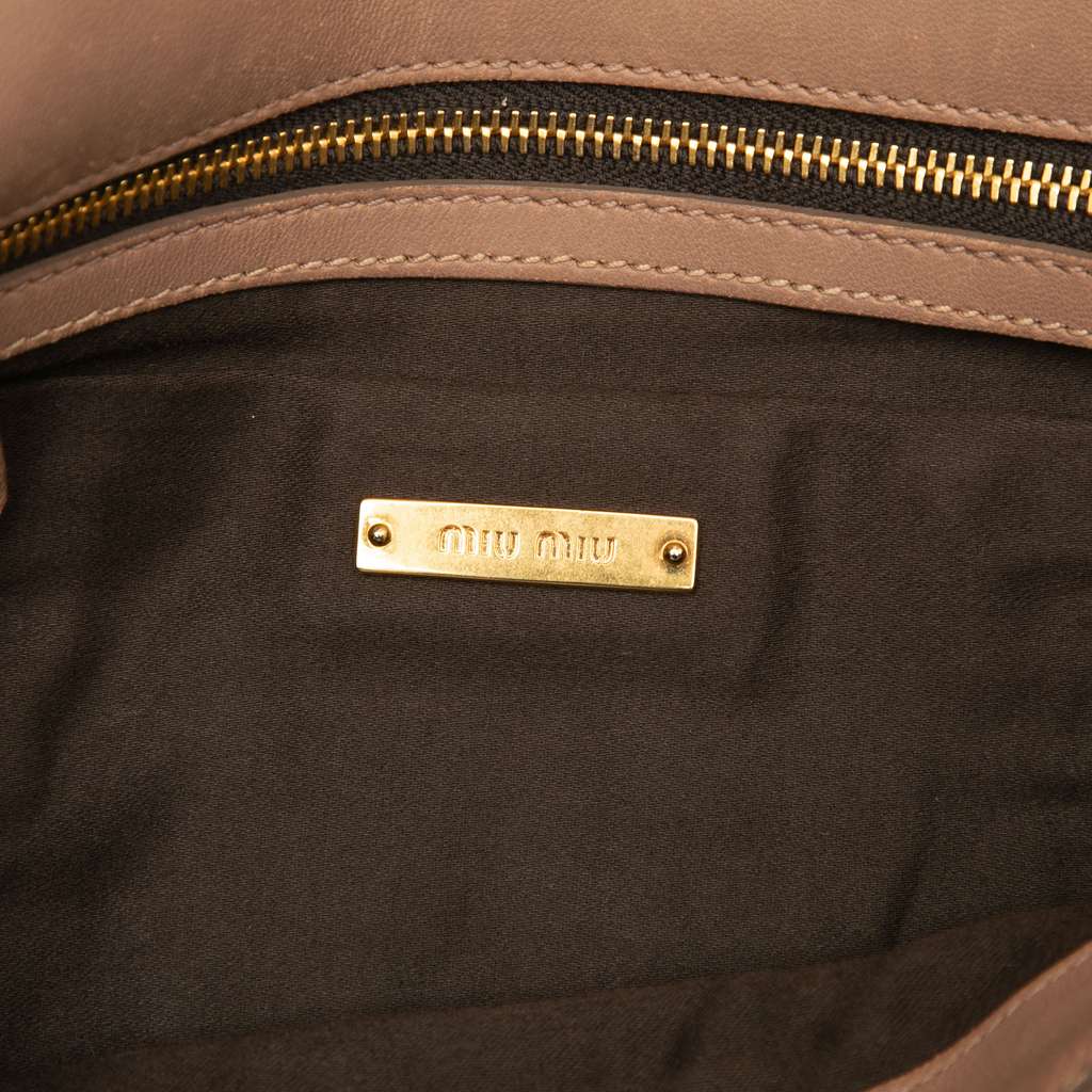 Miu Miu Matelasse Nappa Leather Chain Shoulder Bag - 5