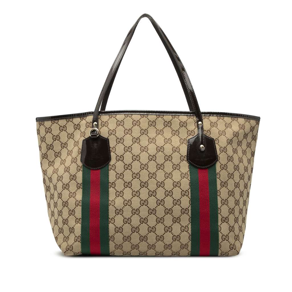 Gucci GG Canvas Web Jolie Tote