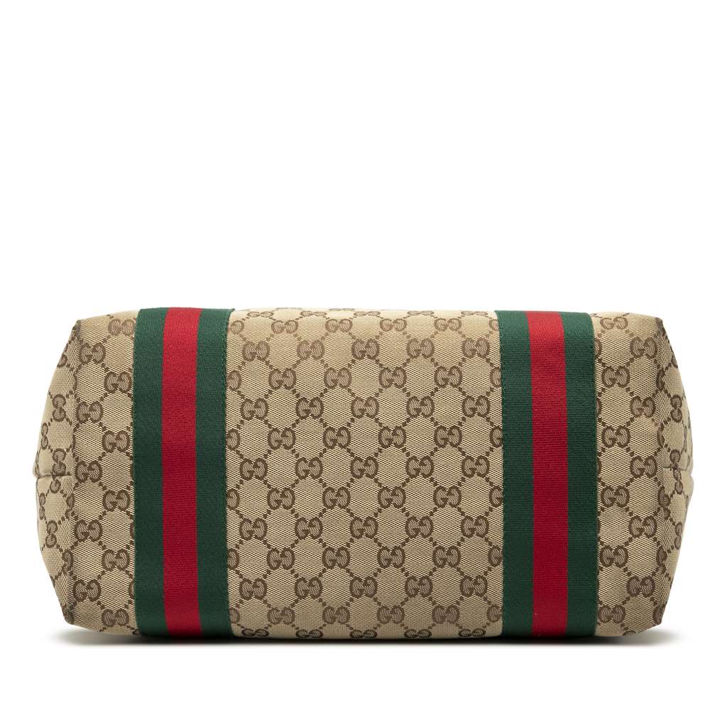 Gucci GG Canvas Web Jolie Tote - 3