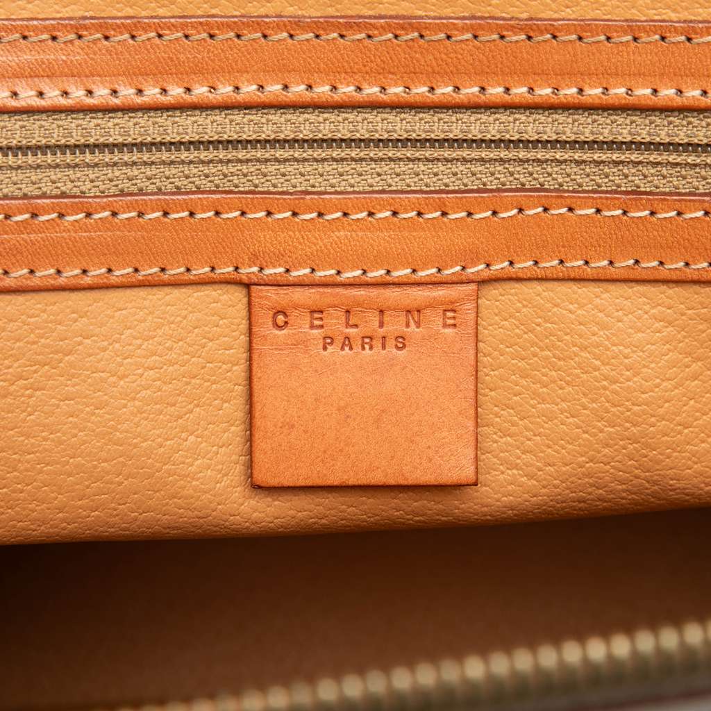 Celine Macadam Coated Canvas Dome Satchel - 5