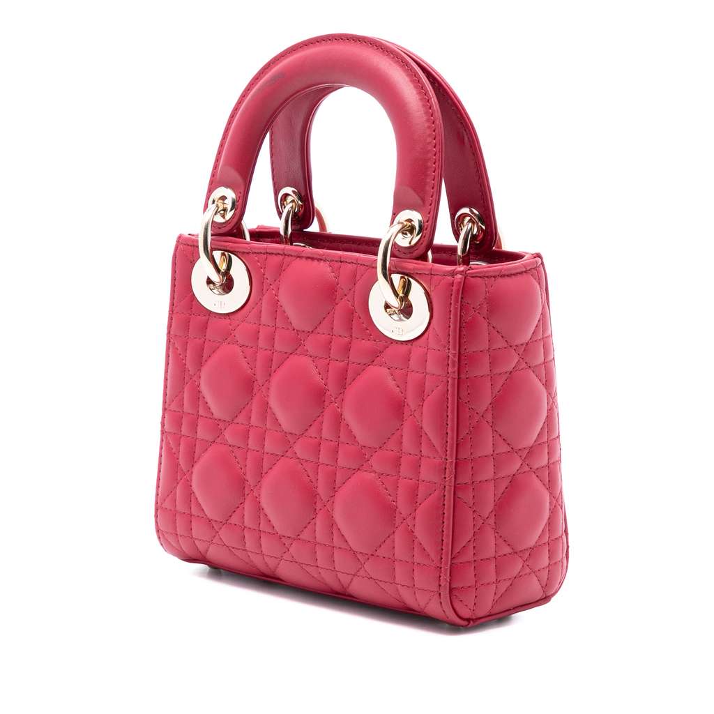 Dior Mini Lambskin Cannage Lady Dior - 2
