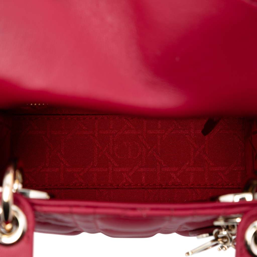 Dior Mini Lambskin Cannage Lady Dior - 4