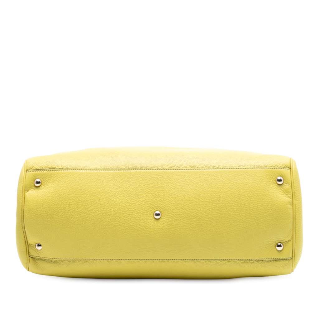 Gucci Large Calfskin Bamboo Shopper Satchel - 3