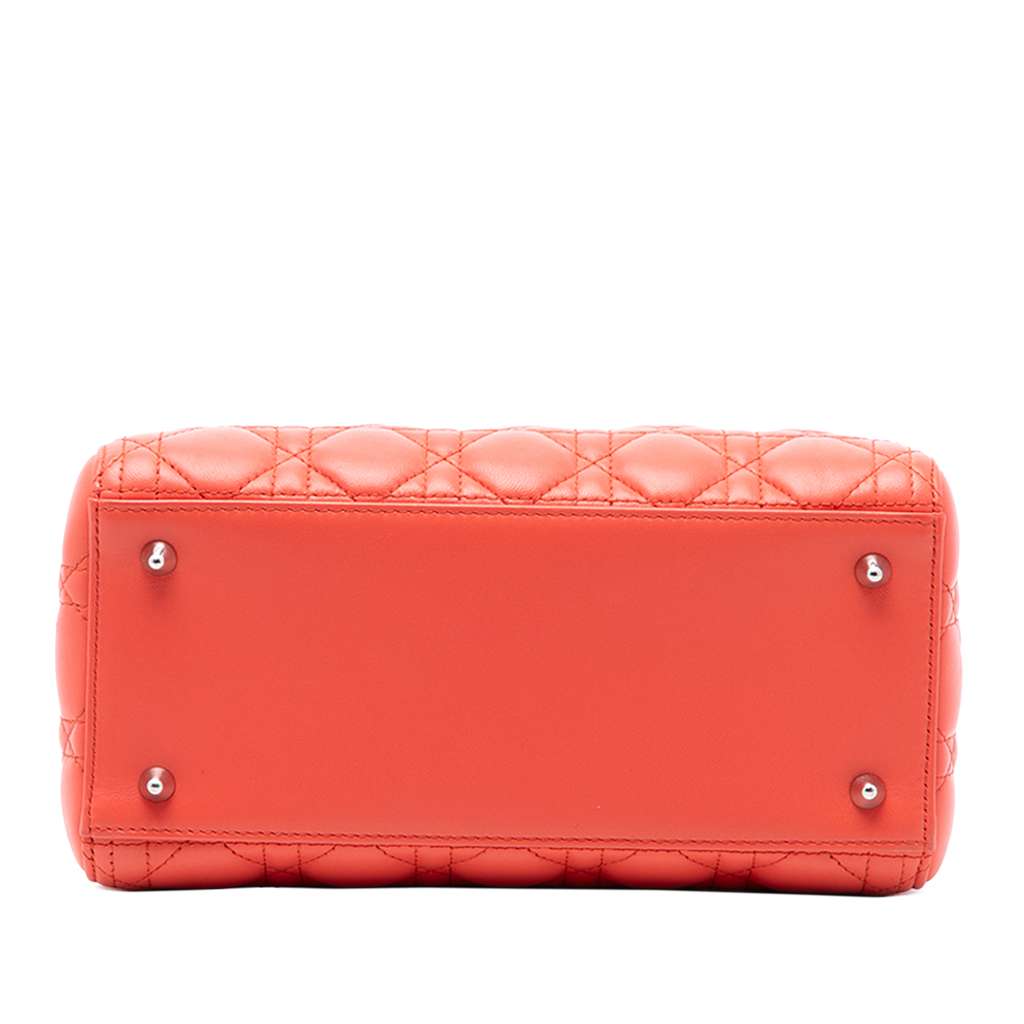 Dior Medium Lambskin Cannage Lady Dior - 3