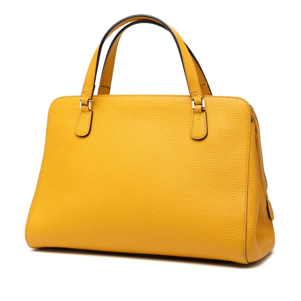 Gucci Calfskin Swing Top Handle Satchel - 2