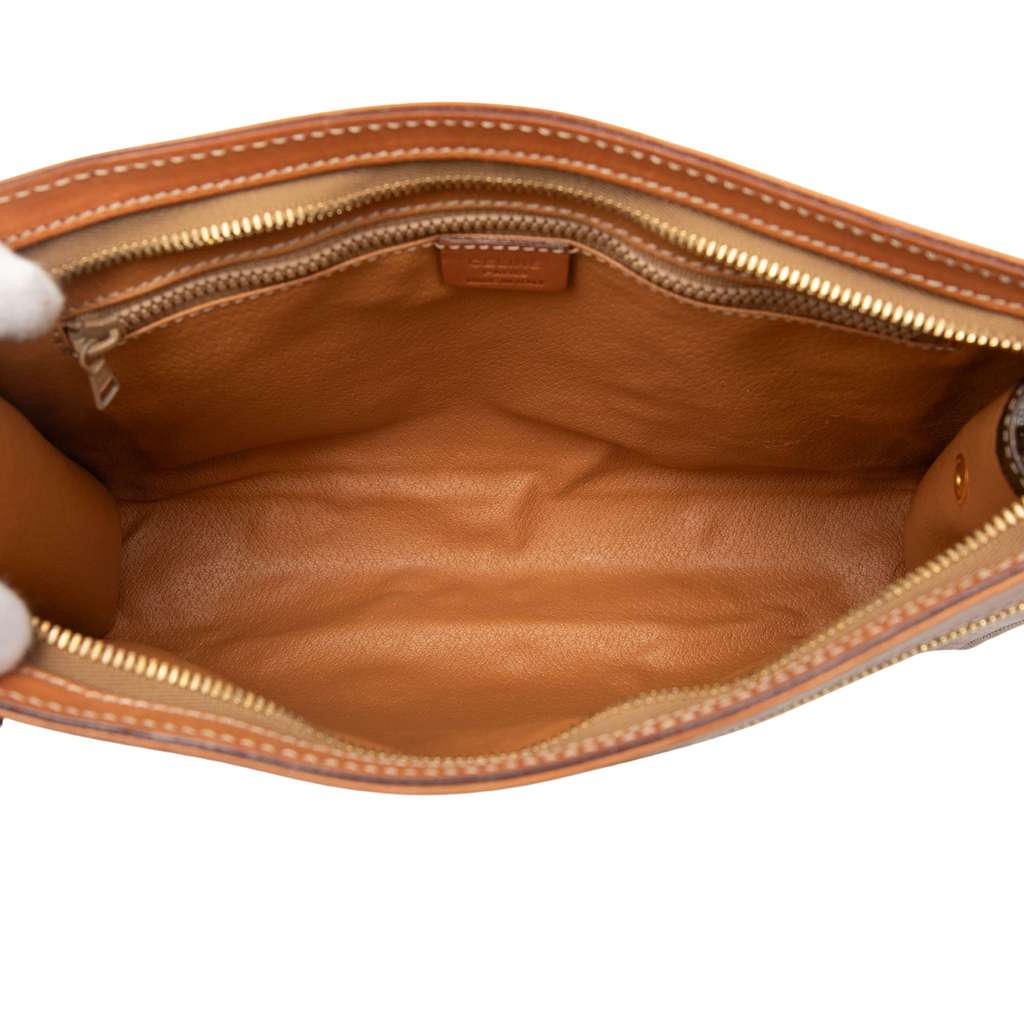 Celine Macadam Coated Canvas Clutch - 4