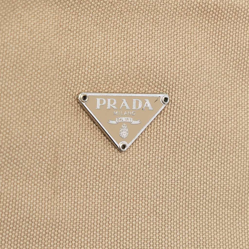 Prada Cinghiale Trimmed Canapa Tote - 5