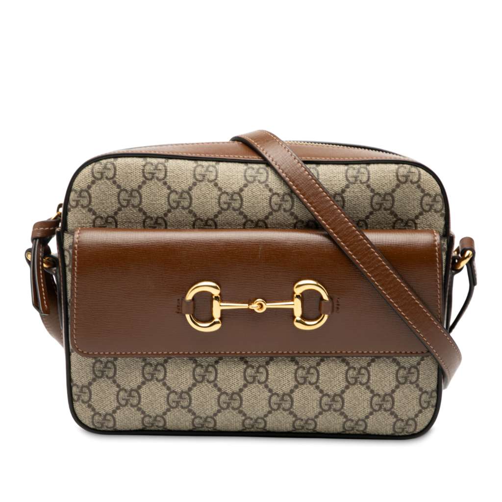 Gucci Small GG Supreme Horsebit 1955 Crossbody