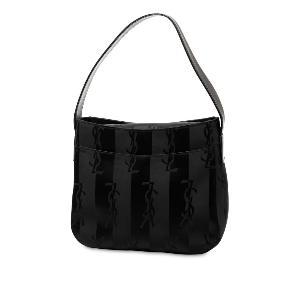 Saint Laurent Monogram Logo Nylon Shoulder Bag - 2