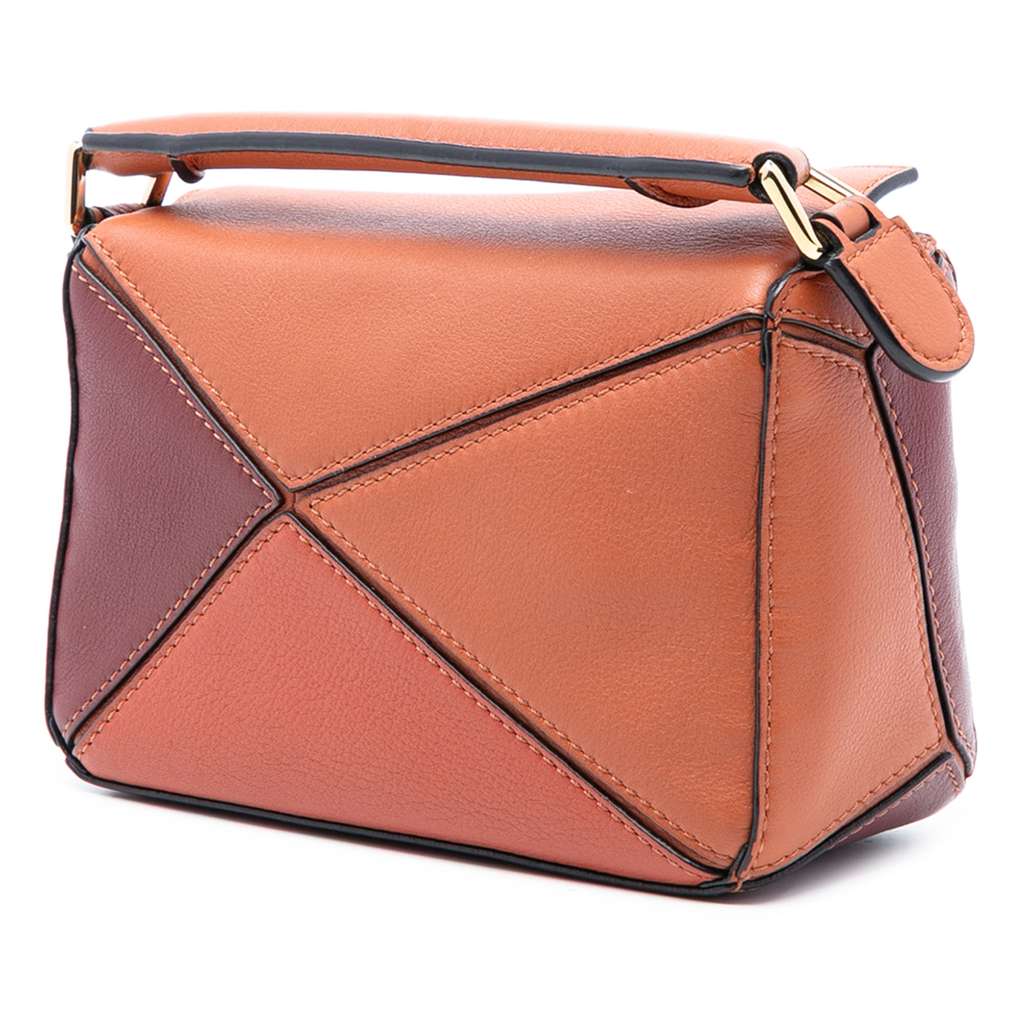 Loewe Mini Tricolor Calfskin Puzzle Satchel - 2