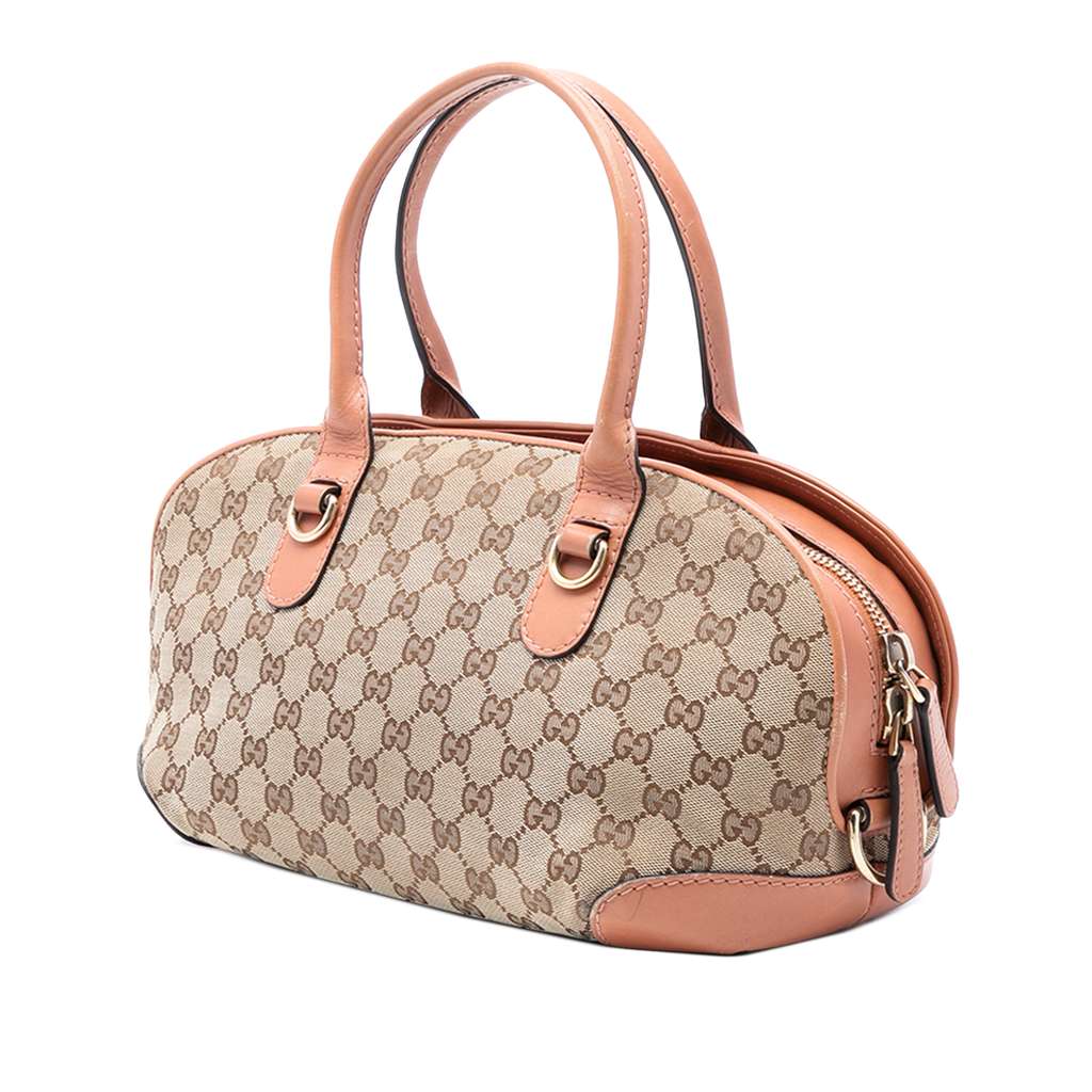 Gucci GG Canvas Heart Bit Satchel - 2