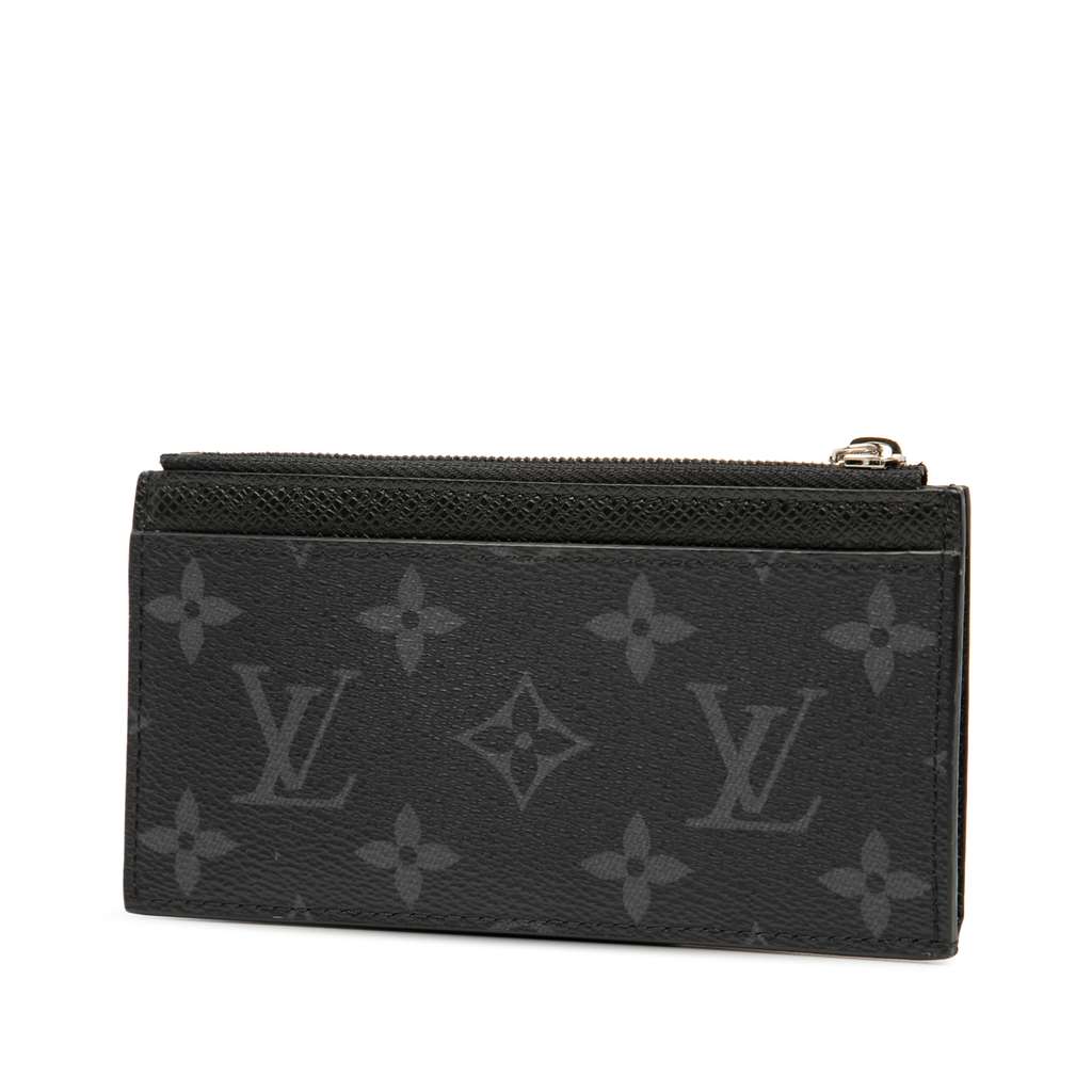 Louis Vuitton Monogram Eclipse Taigarama Coin Card Holder - 2