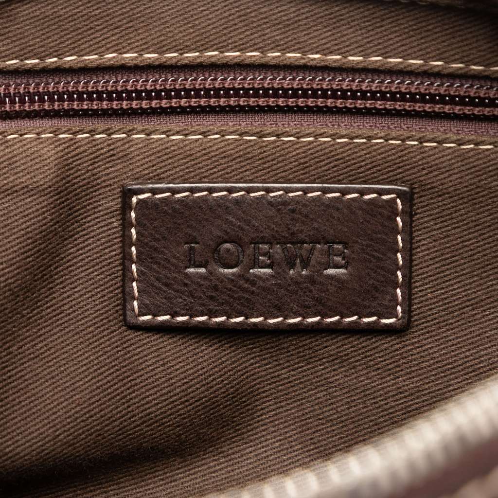 Loewe Nubuck Anagram Clutch - 5