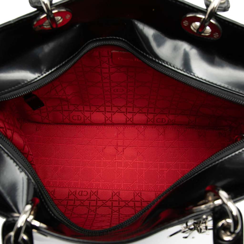 Dior Large Patent Lady Dior - 4
