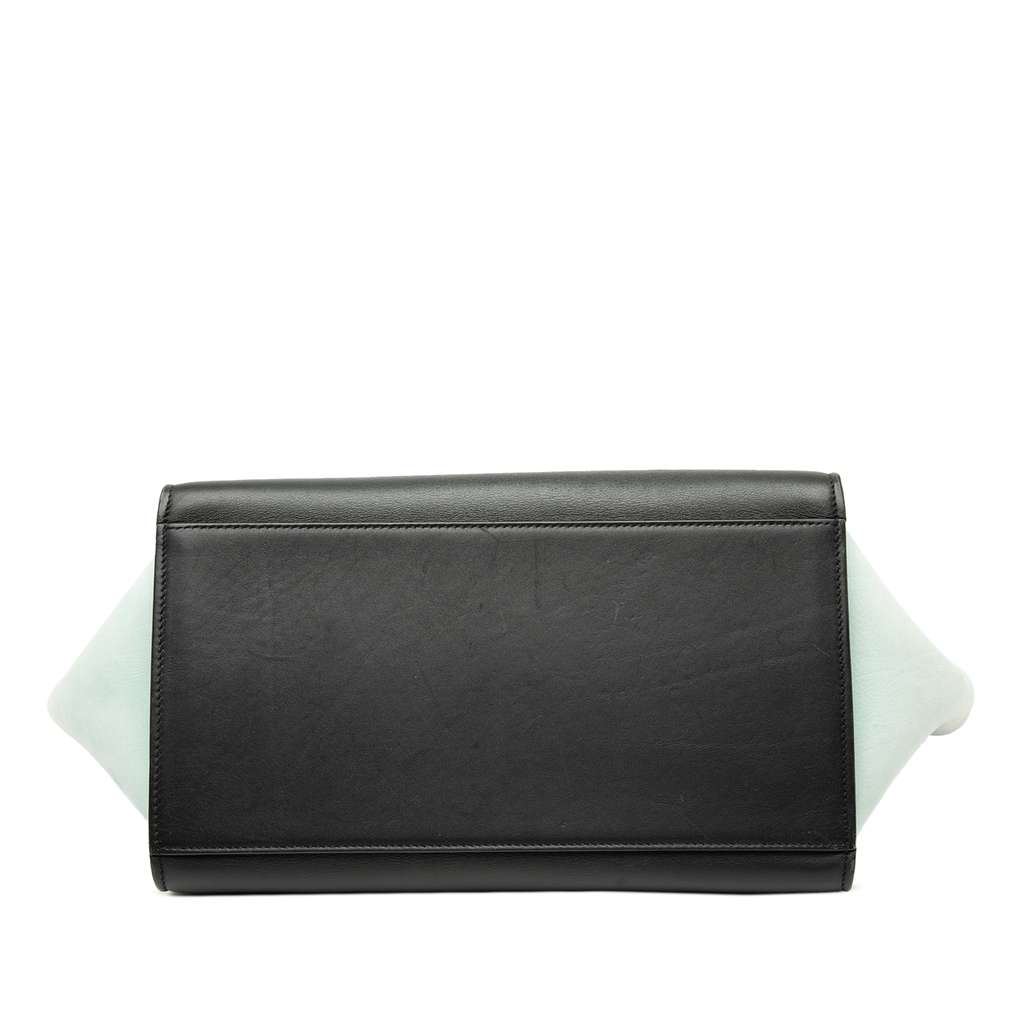 Celine Small Tricolor Leather Trapeze Satchel - 3