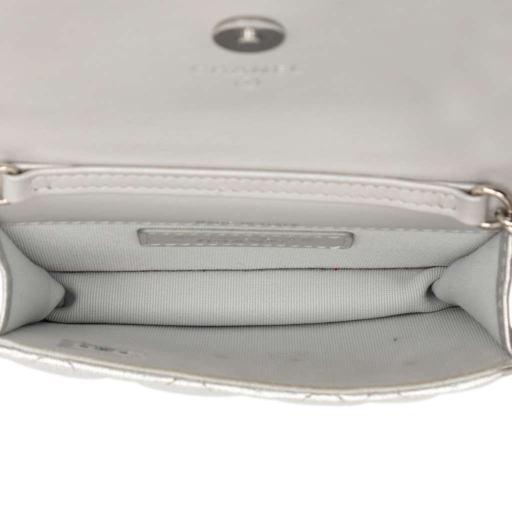 Chanel Metallic Lambskin Crystal Star Chain Belt Bag - 4