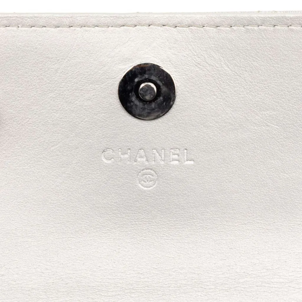 Chanel Metallic Lambskin Crystal Star Chain Belt Bag Silver Leather Good - Box View