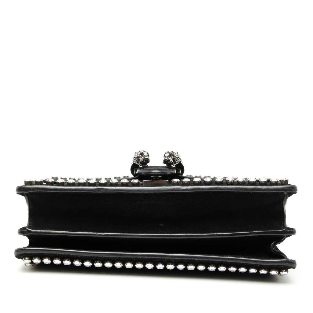 Gucci Small Suede Crystal Embellished Dionysus Shoulder Bag - 3