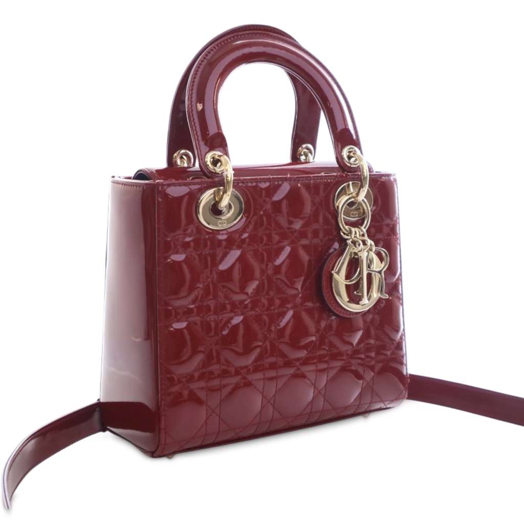 Dior Small Patent Cannage Lady Dior - 2