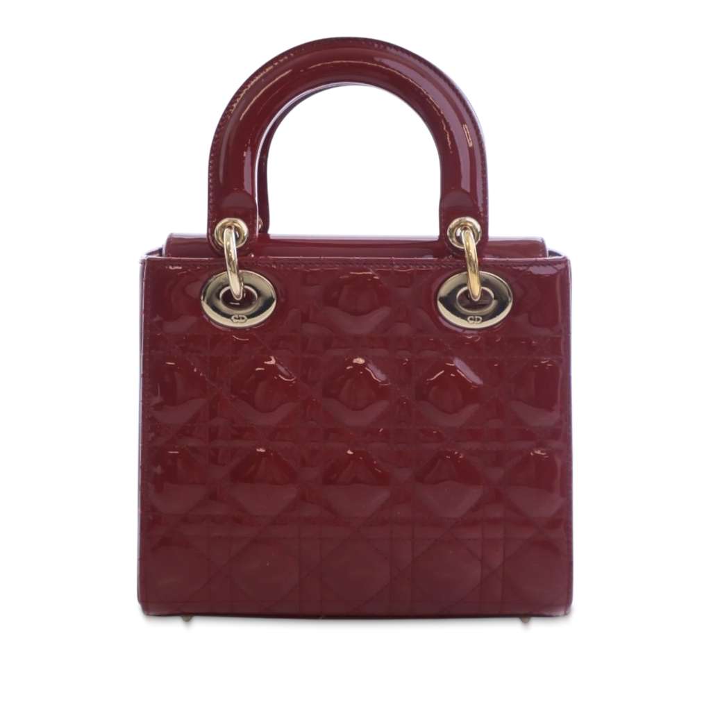 Dior Small Patent Cannage Lady Dior - 3