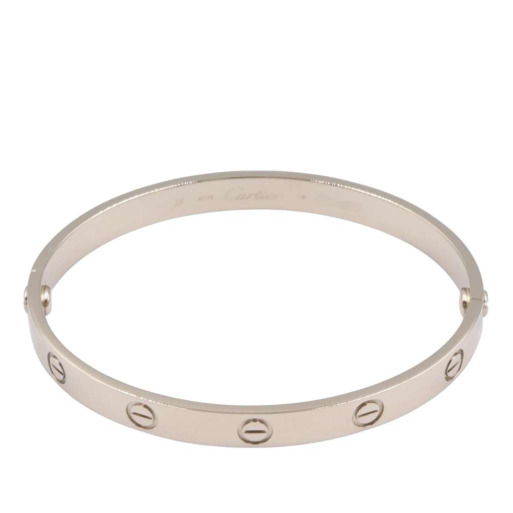 Cartier 18K White Gold Classic Love Bracelet - 2