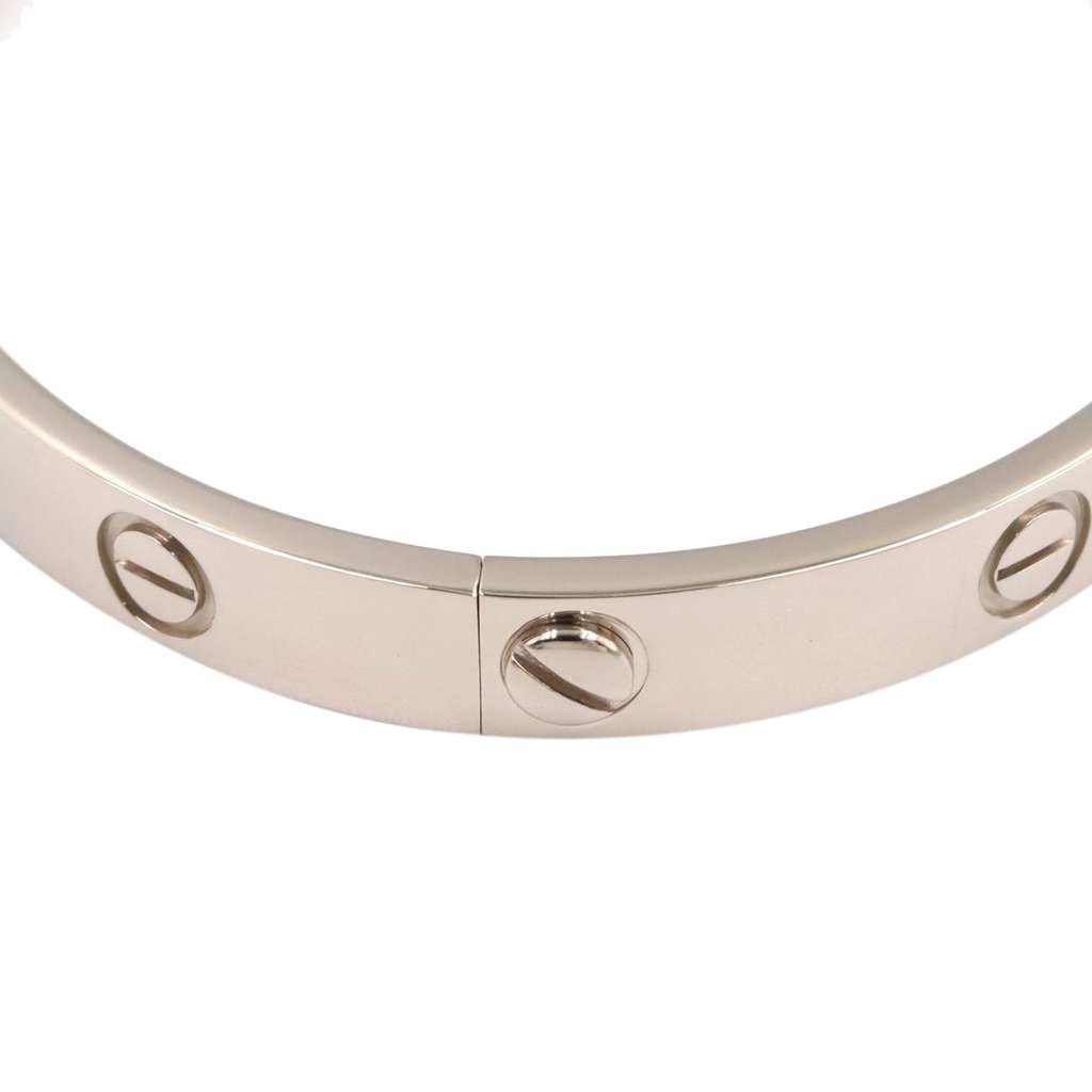 Cartier 18K White Gold Classic Love Bracelet - 4